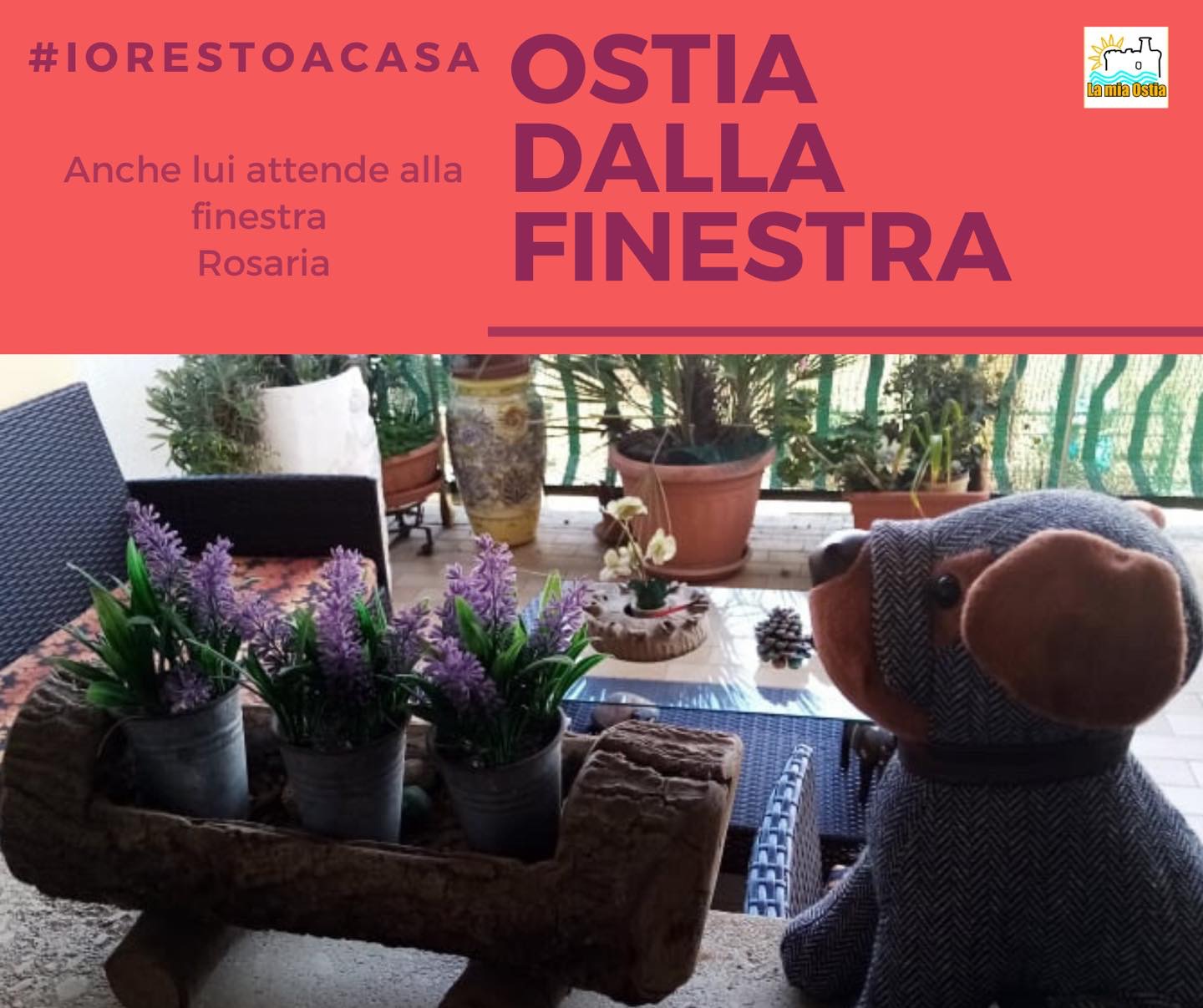 Ostia dalla finestra: mese di aprile